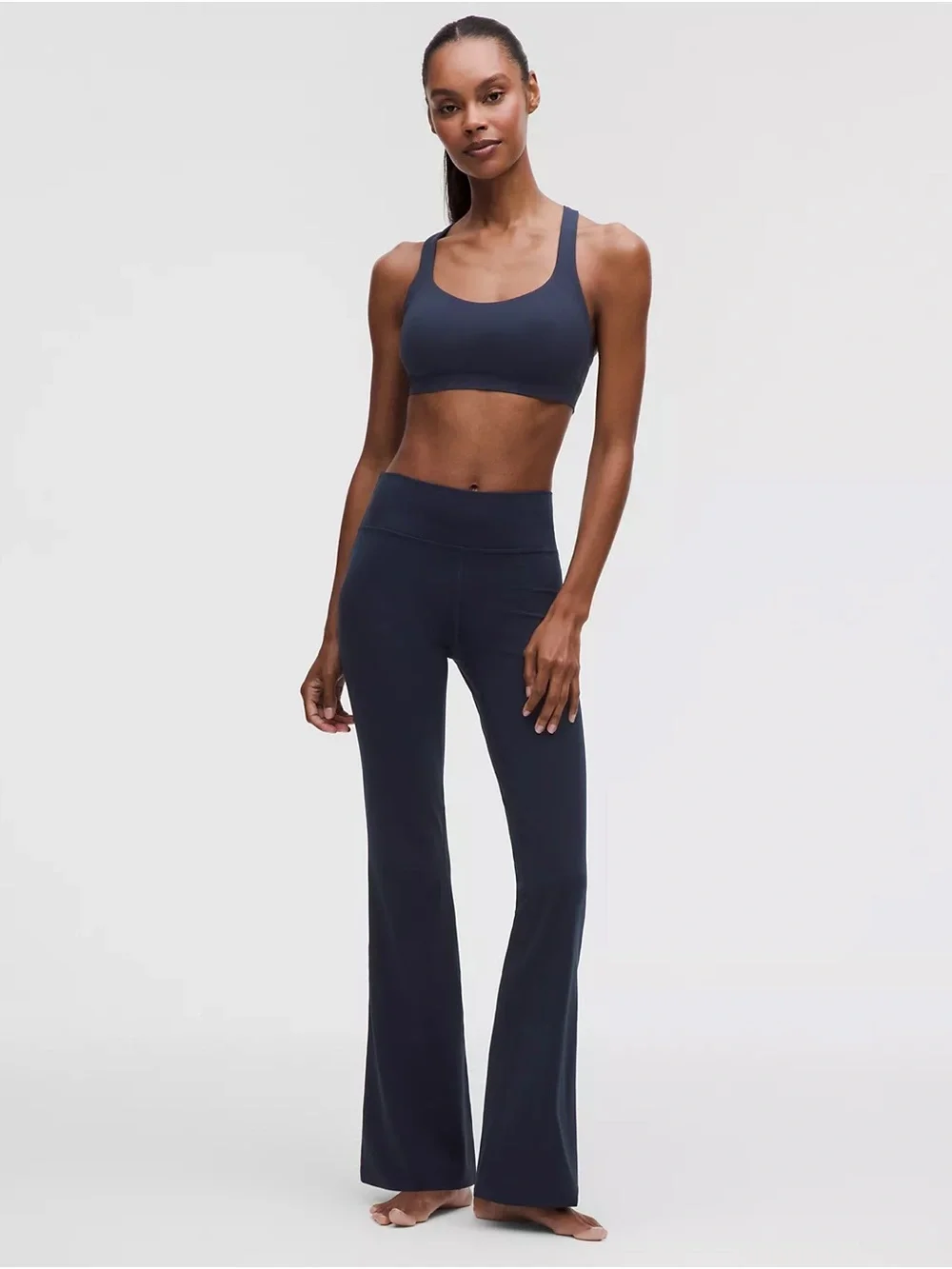 lululemon athletica Groove Nulu Super High Rise Flared Pants in Navy Blue